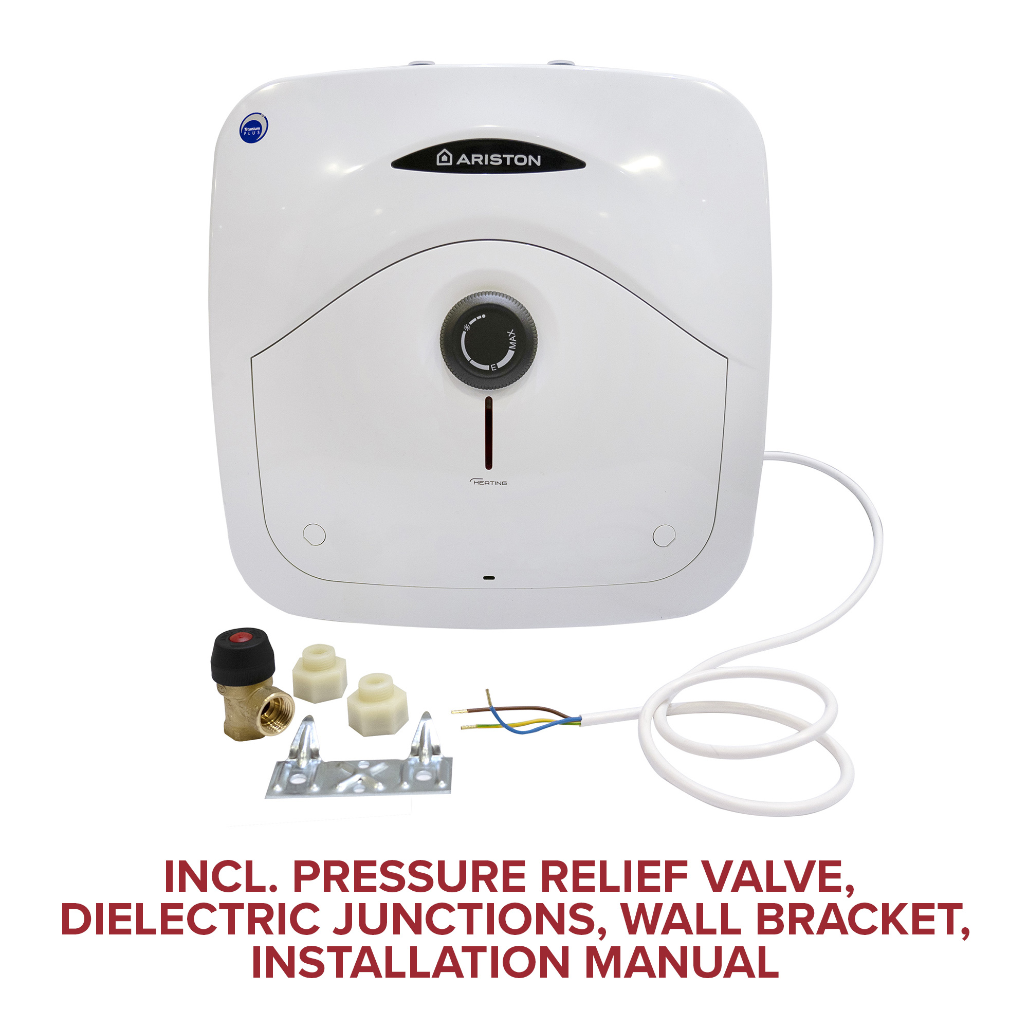 Ariston ANDRIS R 10L Small Under sink electric water heater 2kW with cable